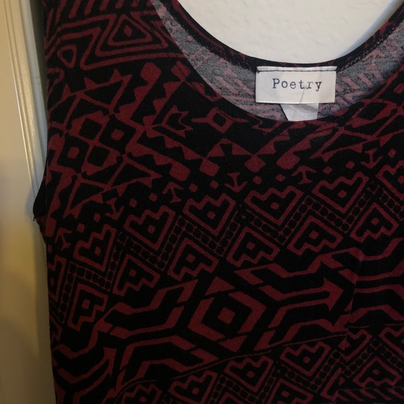 Red Pattern Tank - Picture 3 of 3